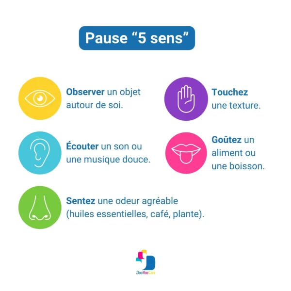 Pause 5 sens pour se détendre