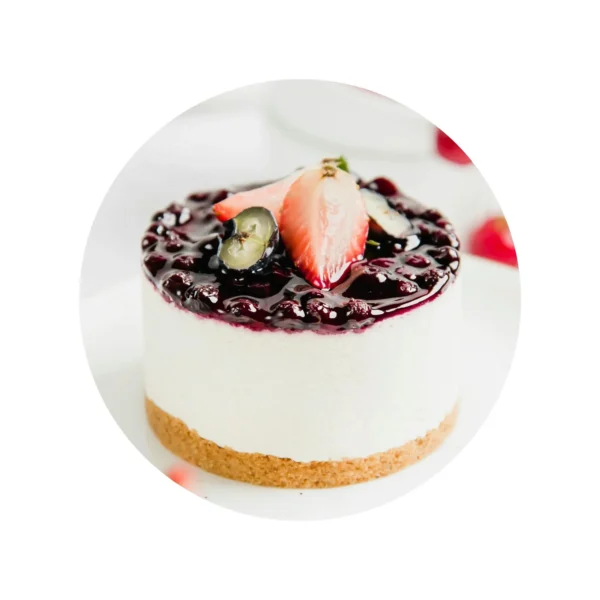 Mini-cheesecake aux myrtilles