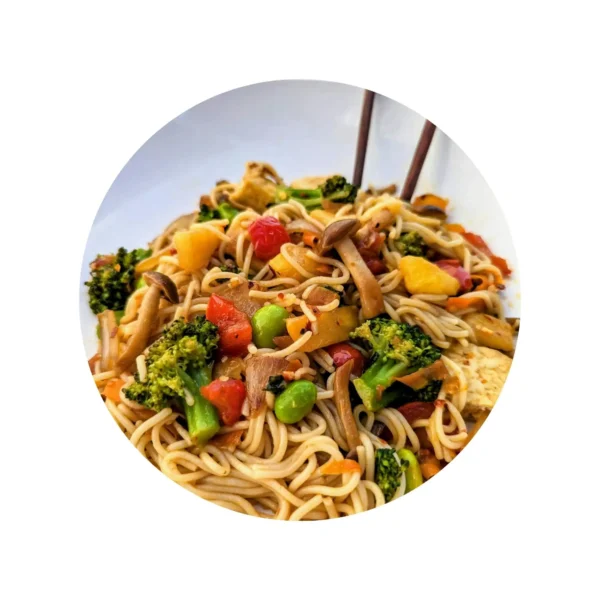 Nouilles sautées aux légumes